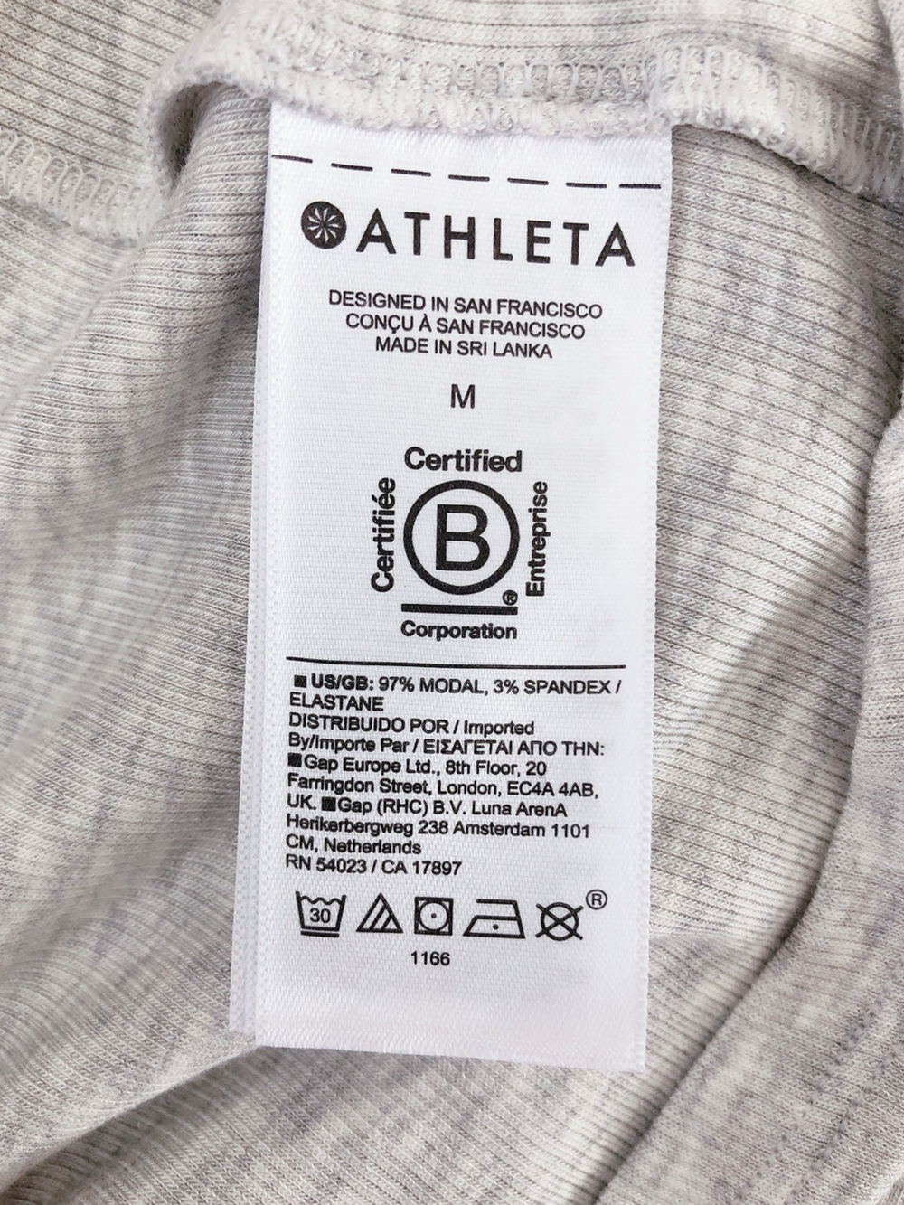 Athleta Heathered Light Gray Racerback Tank Top lightweight athleisure shirt - Picture 11 of 11
